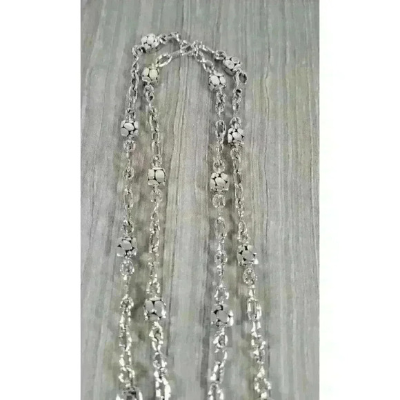 John Hardy Sterling Silver Heritage Kali Station Necklace 45" - Picture 3 of 15